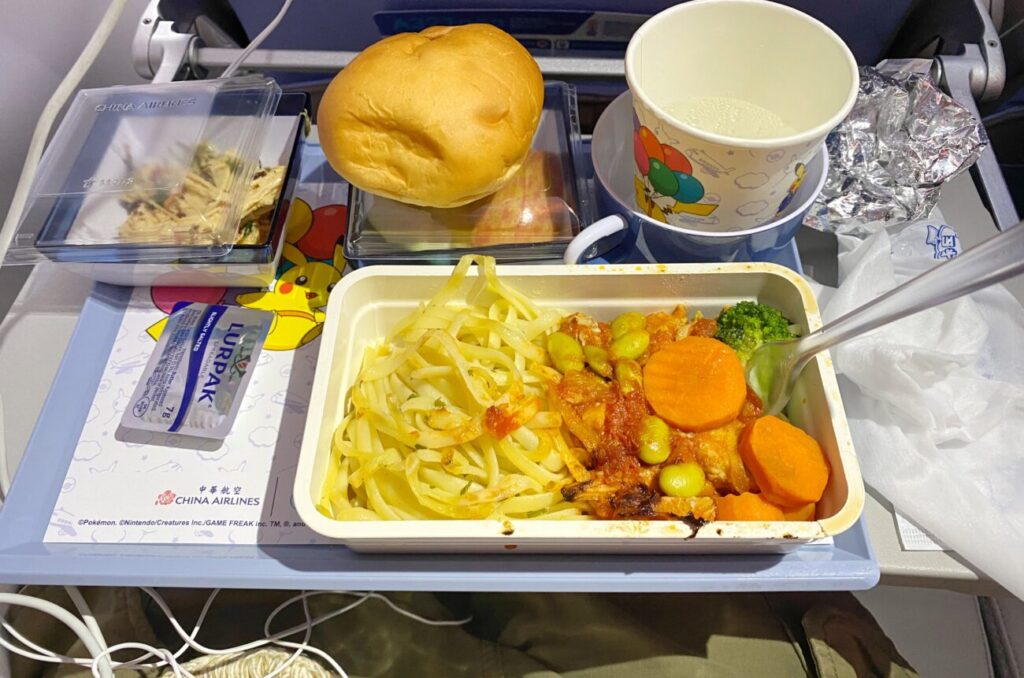 台北→日本（帰り）の機内食