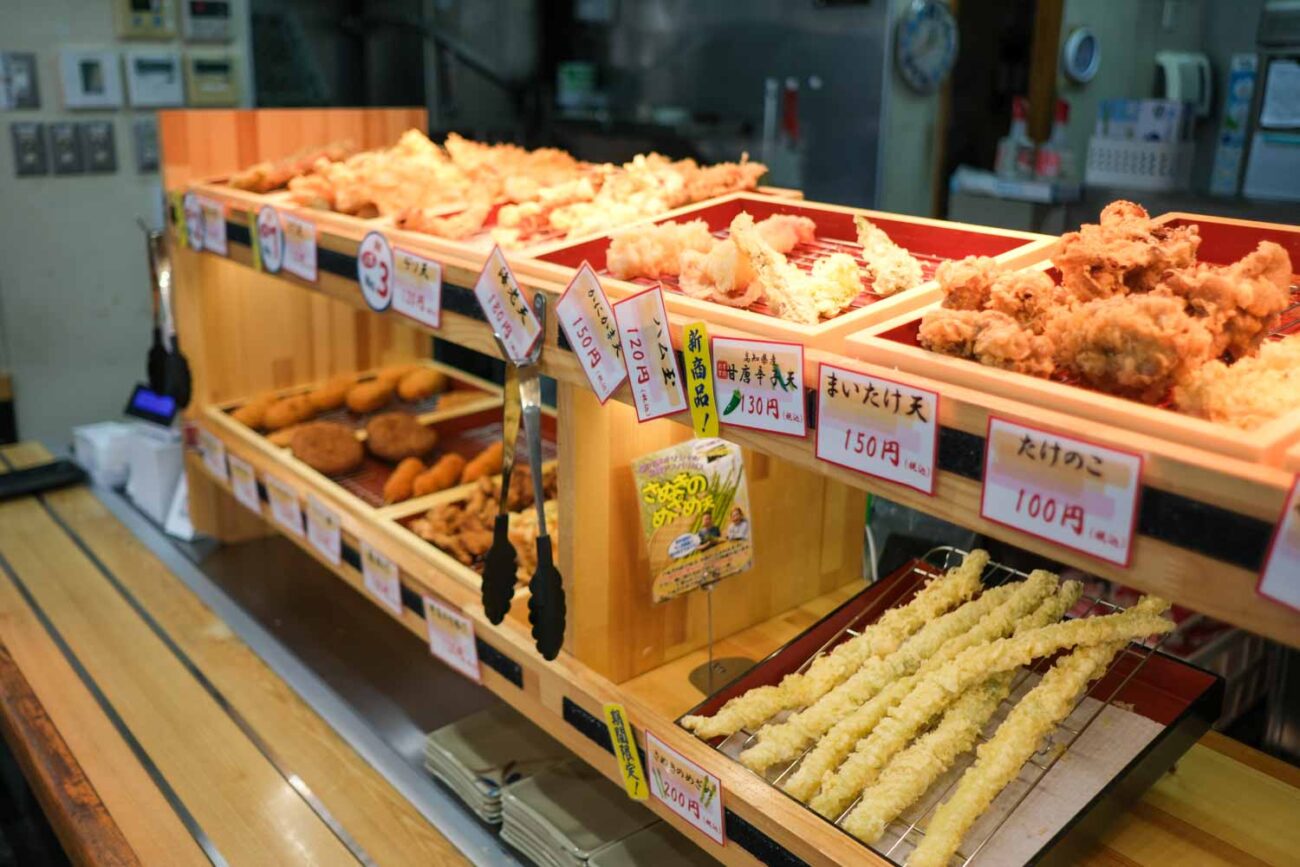 めりけんや丸亀店の天ぷらゾーン